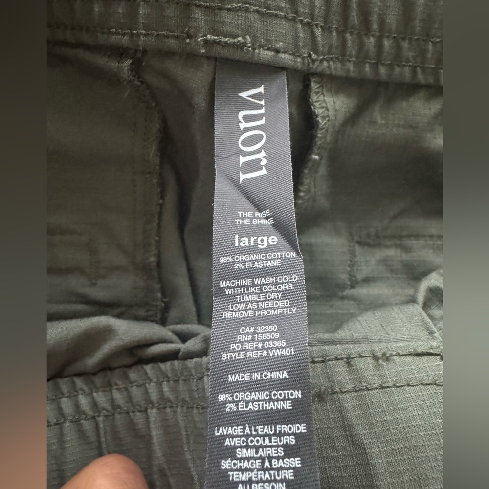 NWOT Vuori Ripstop Pant green - Picture 6 of 7
